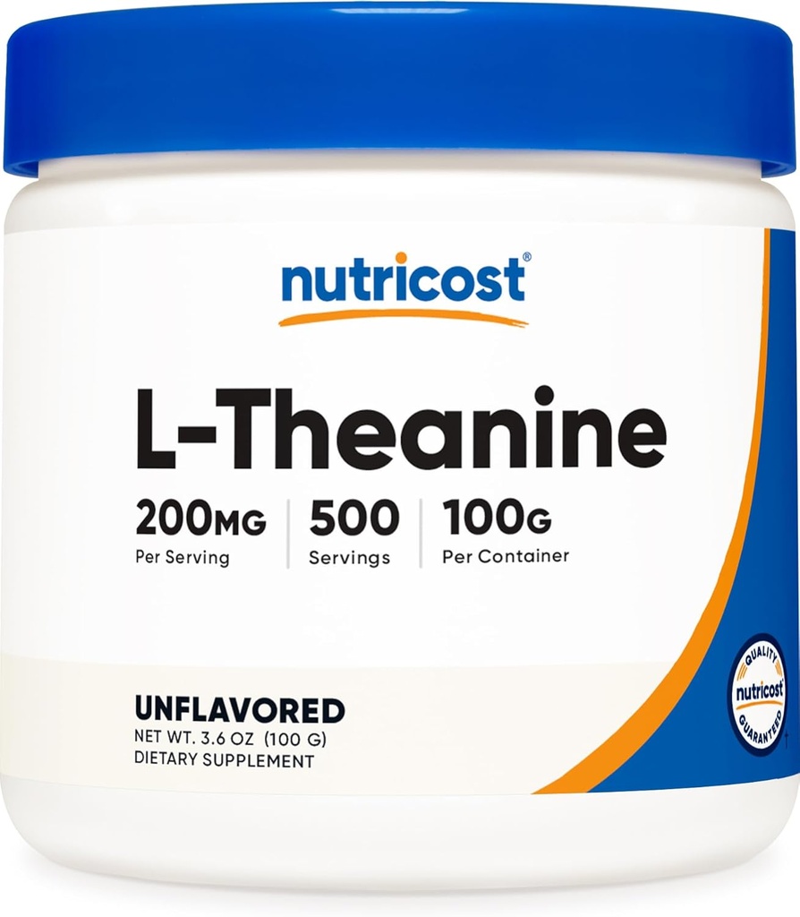 Nutricost L-Theanine Powder 100 Grams - Gluten Free & Non-GMO