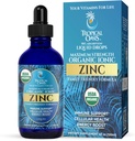 USDA Organic Ionic Zinc Droppers for Men, Women & Kids | Liquid Zinc Supplement Trace Mineral Formula | Immune Function | Skin Health | 98% Absorption | Sugar-Free, Vegan, Non-GMO | 4 Fl Oz