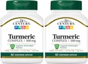 21st Century Turmeric Complex Vegetarian Capsules, 60 Count (Pack of 2)