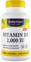 Healthy Origins Vitamin D3, 2000 IU, 240 Count