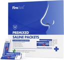 FireAnt Saline Packets for Sinus Rinse, 100 Premixed Neti Pot Salt Packet for Nasal Rinse, Sinus Rinse Packets for Nasal Irrigation System, PH Balanced - Slate Blue