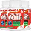 1660MG Urolithin A Supplement - Liposomal Urolithin 180 Capsules