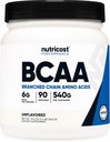 Nutricost BCAA Powder 2:1:1 (90 Servings, No Flavor Added) - Branched Chain Amino Acids