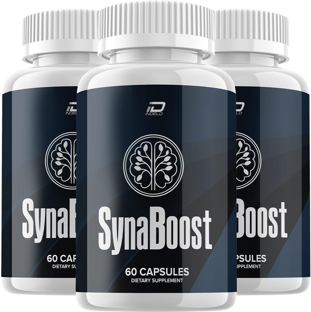 SynaBoost Brain Supplement Capsules – All-Natural Maximum Strength Formula for Enhanced Memory and Focus Pills, Syna Boost Support and Reviews (3 Pack – 180 Capsules)