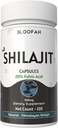 Shilajit Capsules 500mg | 20% Extract Purified Asphaltum | Natural Herbal Supplement | Non-GMO, Gluten-Free, GMP-Certified | Easy to Swallow (120 Count (Pack of 1))