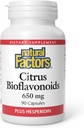 Natural Factors - Citrus Bioflavonoids 650mg, Support for The Body's Use of Vitamin C, 90 Capsules