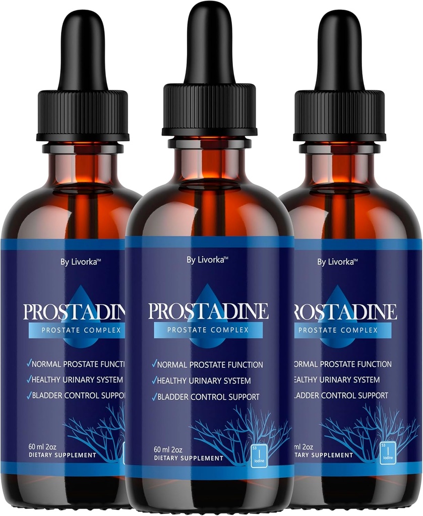 (3 Pack) Prostadine Drops - Official Drop Formula Prostadine for Men, Prostadine Reviews, Prostadine Supplement, Prostadine Natural Liquid Support, Prostadine Drop Formula, 3 Bottles for 3 Months