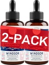 WINDSOR BOTANICALS Vegan Collagen Builder Liquid Supplement - Collagen Booster with Vitamin C, Biotin, Hyaluronic Acid & Amino Acids - Organic Fruit & Vegetable Blend - 120ml, 60 Day