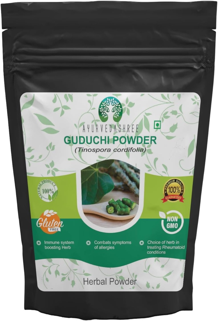 Guduchi Powder 100 Gm I Giloy Powder I Ayurvedic Herbal Immune Support I Supports Immune System I Tinospora Cordifolia Powder I Non GMO I Gluten Free I 100% Natural