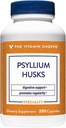 The Vitamin Shoppe Psyllium Husks – Plantago Ovata Fiber Supplement That Supports Regularity & Healthy Cholesterol, 840 mg per Serving - Gluten Free (300 Capsules)