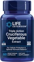 Life Extension Triple Action Cruciferous Vegetable Extract, 60 Vegetarian Capsules—Helps Maintain DNA Health & Already-Healthy Hormone Levels - Non-GMO, Gluten-Free, Vegetarian