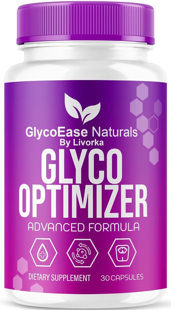 GlycoEase Glyco Optimizer - Official GlycoEase Pills Natural Supplement Support, Glycoease Premium Naturals Capsules, Glycoeas Advanced Formula Reviews, 30 Capsules for 1 Month