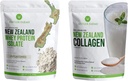 Antler Farms - 100% Grass Fed New Zealand Whey Protein Isolate & Collagen Powder Bundle
