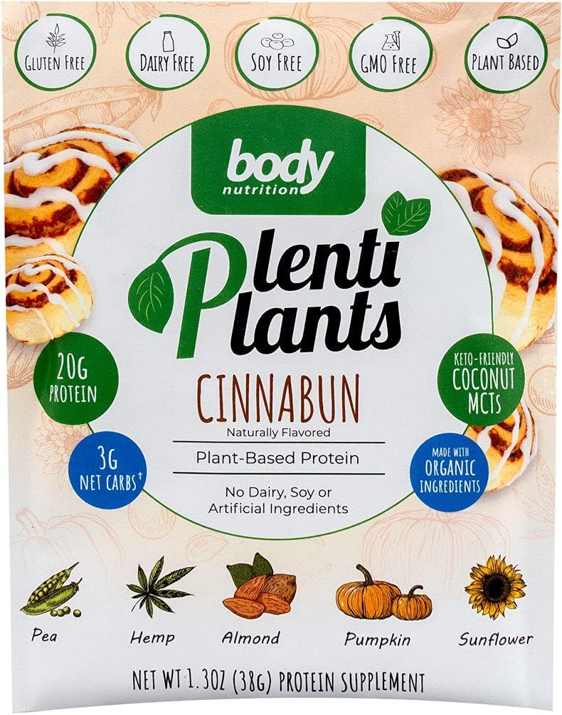 Body Nutrition PlentiPlants Plant Based Protein (CinnaBun, 38g)