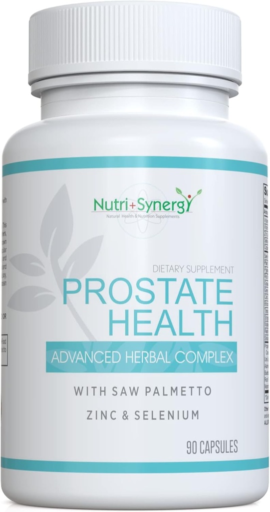 Prostate Health - Saw Palmetto, Zinc, Vitamins B6 & E, Selenium, Advanced Formula for Prostate Support. 90 Capsules