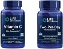 Life Extension Vitamin C & Quercetin Phytosome Plus Multi-Vitamin & Mineral Supplement - 250 Tablets & 120 Tablets