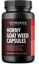 Horny Goat Weed Capsules for Men & Women - Extra Strength Performance & Energy Support with Tongkat Ali, Muira Puama, and Saw Palmetto - 1 Month Supply Herbal Supplement for Increased Endurance