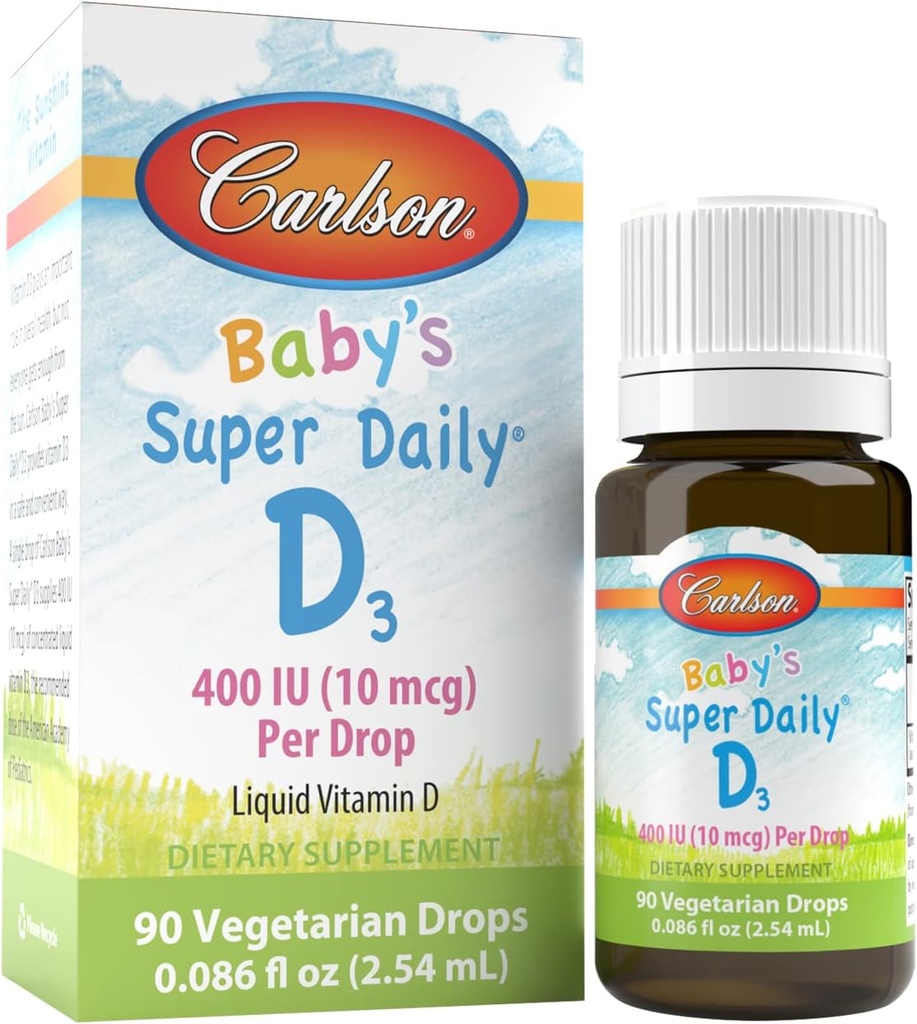 Carlson Laboratories Super Daily D3 for Baby, 0.086 Fl oz
