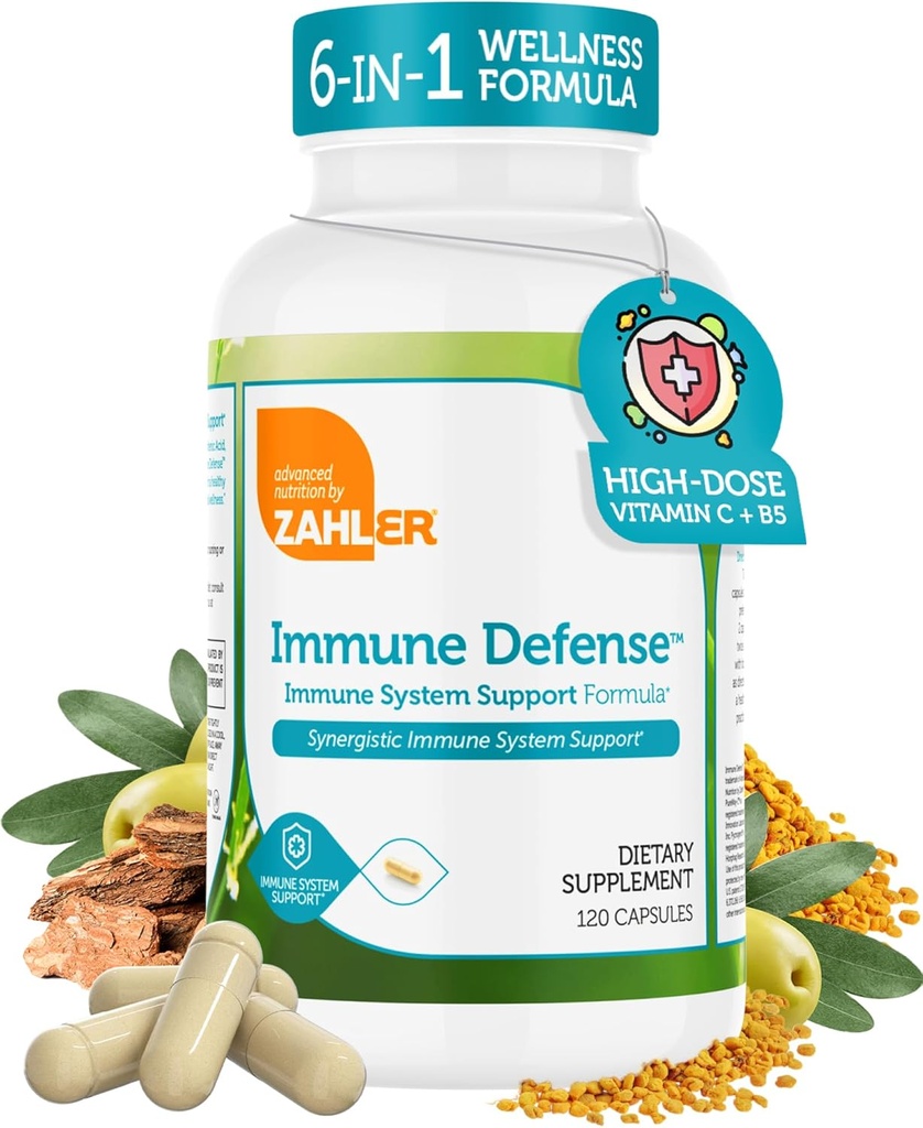 Zahler Immune Defense, Immune System Support, Certified Kosher, 120 Capsules