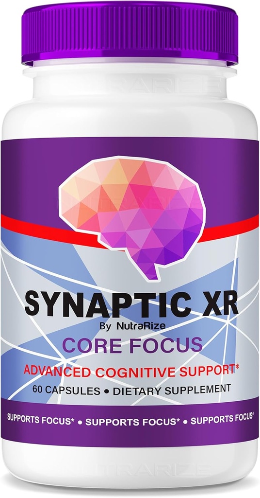 NutraRize Synaptic XR – Daily Support Capsules with a Balanced Blend for Focus, Sharpness, and Everyday Performance| Easy-to-Take Pills for Daily Wellness (60 Capsules)