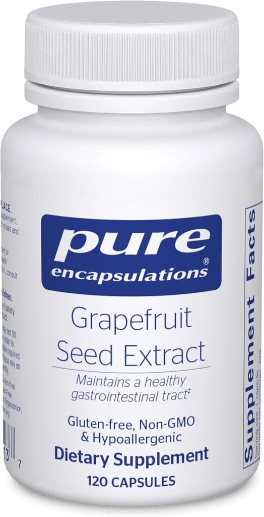 Pure Encapsulations Grapefruit Seed Extract | Supplement to Support The Balance of Intestinal Microorganisms and G.I. Tract* | 120 Capsules