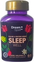 Dream Spell 3D Natural-Based Sleep Aid - Soothes an Alert Mind, No Next-Day Grogginess- Drug-Free Innovative Formula with 3Mg Melatonin, GABA, Hops - Restful Nights, Refreshed Mornings - 60 Capsules