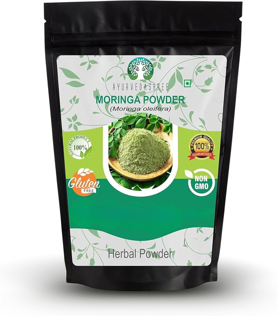 Moringa Leaf Powder 200 Gm I Moringa Olifera Powder I Lab Tested for Purity I Non GMO I GMP Certified I Vegan