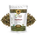 Organic Way Hawthorn Leaf and Flower Whole (Crataegus monogyna) - Herbal Tea | European Wild-Harvest | Organic, Kosher & USDA Certified | Non GMO & Gluten Free | Origin - Albania (1 LBS / 16 Oz)