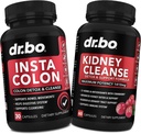 Colon Cleanser Detox & Kidney Cleanse - 15 Day Colon Cleanse Pills & Kidney Detox Support Supplement Cranberry, Uva Ursi - Bowel Movement Supplements for Intestinal Stomach Bloating Gut Body Flush