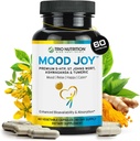 Trio Mood Joy | Premium 5-HTP, St Johns Wort, Ashwagandha & Turmeric | Ashwagandha Capsules to Promote Natural Calm & Relaxed Mood | Mood Support Supplement | 60 Day Supply*