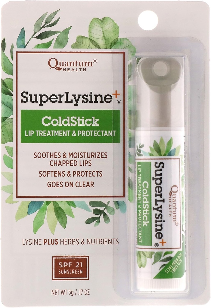 Quantum Health Lysine+ Coldstick, SPF 21, 0.17 Ounces (Pack of 2)