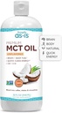 AS-IS Simply Premium MCT Oil C8 & C10 | Unflavored | 100% from Non-GMO Coconuts | Perfect for Morning Coffee | Quick Clean Energy | 32 fl oz (63 Servings)