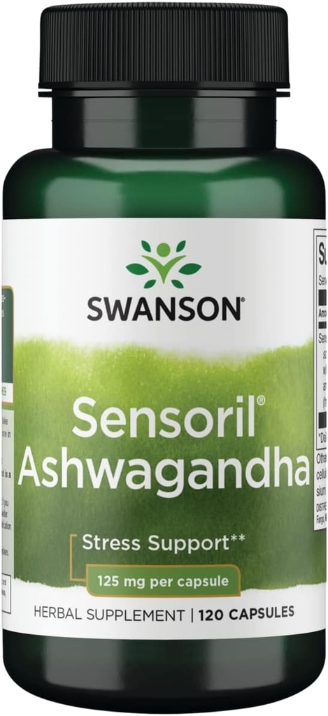 Swanson UL SENSORIL ASHWAGANDHA 125MG 120CAP