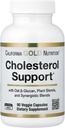California Gold Nutrition Cholesterol Support with Oat ß-Glucan Concentrate, Plant Sterols, Veggie & Digestive Blend, 90 Veggie Capsules