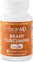 BRAINMD Brain Curcumins - 30 Vegan Capsules - with Longvida Curcumin - Gluten Free - 30 Servings