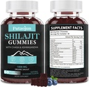 Shilajit for Man,Woman & Kid.Himalayan Gold Shilajit Gummies.1000mg Shilajit,200mg Ashwagandha,200mg Chaga,100mg Ginseng,100mg Saw Palmatto,60mg Black Seed Oil