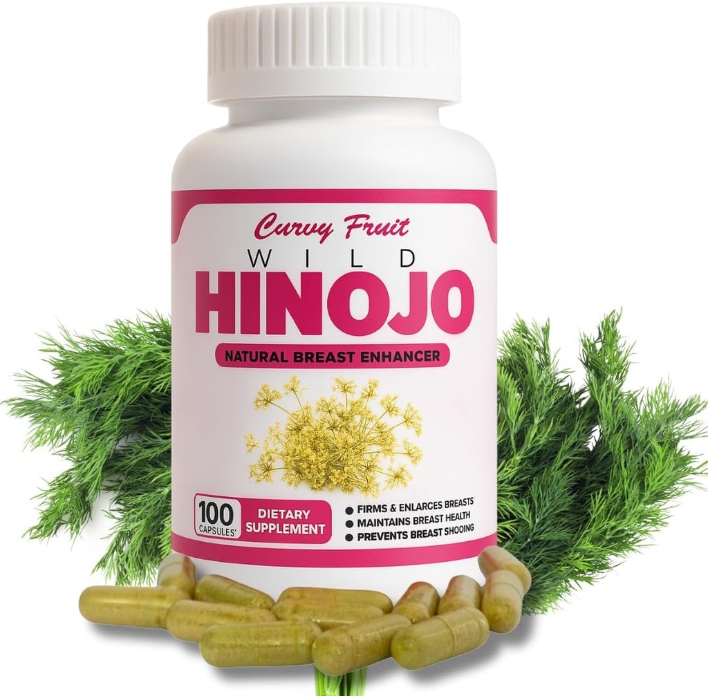 Wild Fennel Capsules – Natural Bust Enhancement & Lifting | Prevents Sagging & Adds Volume | 100% Herbal Formula for a Fuller, Firmer Look | 550 mg – 31-Day Supply