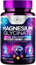 Magnesium Glycinate 1000mg - High Absorption & Chelated to Support Bone, Muscle, Nerves & Heart Health - Natural Sleep & Stress Support Women & Men - Vegan, Gluten & Soy Free, Non-GMO - 120 Capsules