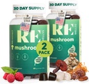 Magic Mushroom Gummies for Adults I Veg Low Carb Lion's Mane Supplement I Mushroom Supplement | Chaga Cordyceps Shiitake Turkey | Cognitive & Immune Support Boost Energy Focus Mood | 2 Pack