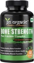 Eleven Zone Bone Strength - Plant-Based Calcium, Magnesium, Zinc, Vitamin D3, VIT B12, K2 - GMO, Soy, Gluten Free Ingredients - Whole Food Supplement for Bone Health - 60 Vegan Friendly Capsules