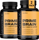 Nootrix Prime Brain Nootropic Supplement | Supports Memory, Mental Focus, Cognitive Health & Energy | Promotes Healthy Mood & Brain Function | Ginkgo Biloba, Lion's Mane & L Theanine | 60 Capsules