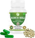 Kaunch Beej Capsules 500mg – Herbal Extract for Vitality & Energy | Ancient Ayurvedic Formula | Highest Potency | Natural Boost | Lactose Free | Non-GMO | 60 Capsules