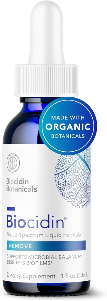 Biocidin Liquid Formula - Biofilm Buster & Broad-Spectrum Botanicals for Gut Detox Cleanse Support - Promotes Microbial Balance, Gut Health & Clearance of Unwanted Microbes (1 Oz)