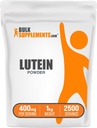 BulkSupplements.com Lutein Powder - from Marigold Flower Extract, Eye Supplement, Lutein 20mg - Antioxidant Source, Gluten Free, 400mg per Serving, 1kg (2.2 lbs) (Pack of 1)