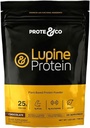 Prote&Co Lupin Protein - 24g of Vegan Plant Based Protein Powder. Non GMO, No Added Sugar, Lactose Free, Gluten Free, Soy Free. 20 Servings - Chocolate