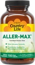Country Life Aller-Max - Quercetin Supplements with Bromelain - Immune Support with Vitamin C, Zinc, and Botanical Blend - Certified Gluten-Free, Vegan (100 Count (Pack of 1))