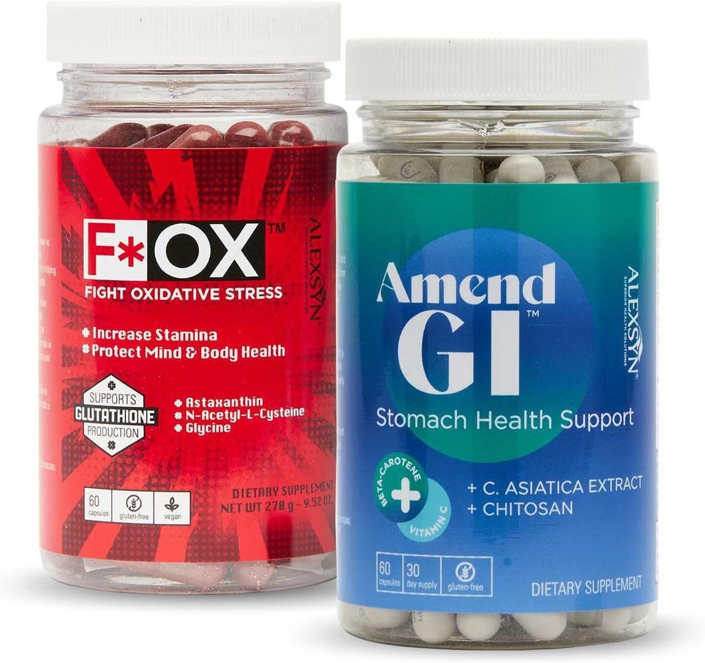 Amend GI + Fox Antioxidant Supplement Bundle - Digestive Health and Oxidative Stress Support