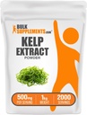 BulkSupplements.com Kelp Extract Powder - Kelp Supplement, Brown Seaweed Extract, Seaweed Powder - Gluten Free, 500mg per Serving, 1kg (2.2 lbs) (Pack of 1)