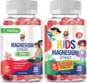 SUNNY SAM Magnesium Gummies for Kids and Magnesium Gummies for Kids & Adults - 100mg - Calm Magnesium Chews - Magnesium Citrate Chewable Supplement for Mood & Muscle Support
