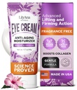 LilyAna Naturals Eye Cream for Dark Circles and Puffiness, Under Eye Cream for Wrinkles and Bags, Anti Aging - helps Improve Dryness; for Sensitive Skin - 1.7 oz - Made in USA